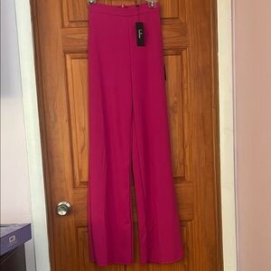 Lulu's Fuchsia Wide-Leg Pants
